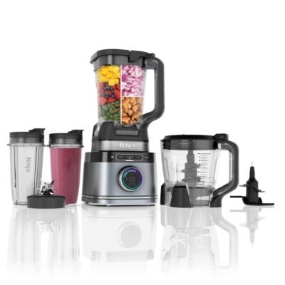 Ninja TB400LA Professional Blender System – 1700-Peak-Watt Motor, BlendSense Technology, Food Processor Bowl, Large Pitcher & To-Go Cups