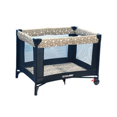 Portable Baby Crib & Playpen – Lightweight, Breathable Mesh, Lockable Wheels | Shopro