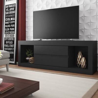 Black Casablanca Pro TV Stand / Entertainment Unit