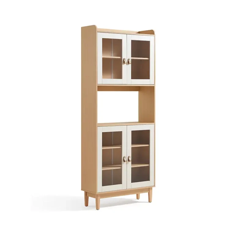 Modern Multi-Compartment Sideboard Cabinet with Double-Layer Storage & Acrylic Doors