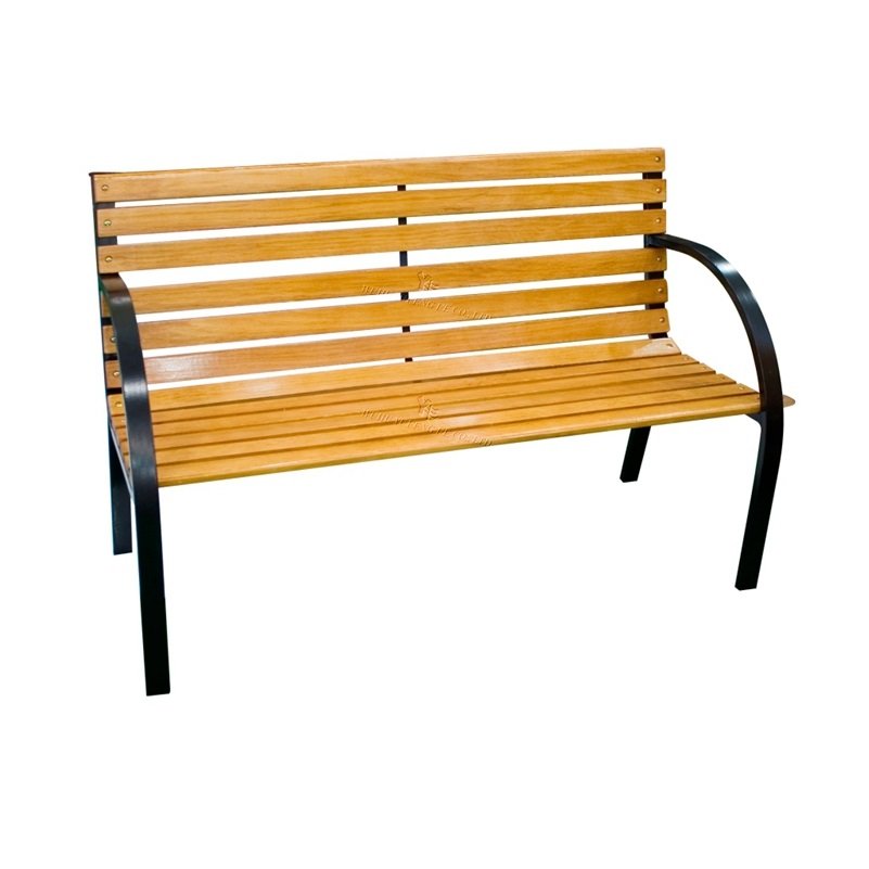 Durable Metal & Wood Garden Bench – Indoor/Outdoor Use, 400 LBS Capacity, Black Finish