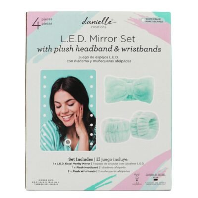 Glow & Go Beauty Mirror Set (4-Piece Self-Care Essential)