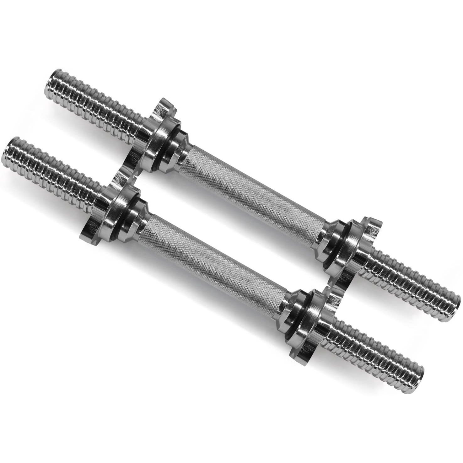 14″ Chrome Standard Size Dumbbell Handle Bars (Pair) - Shopro Distributors