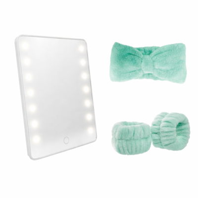 Glow & Go Beauty Mirror Set (4-Piece Self-Care Essential)