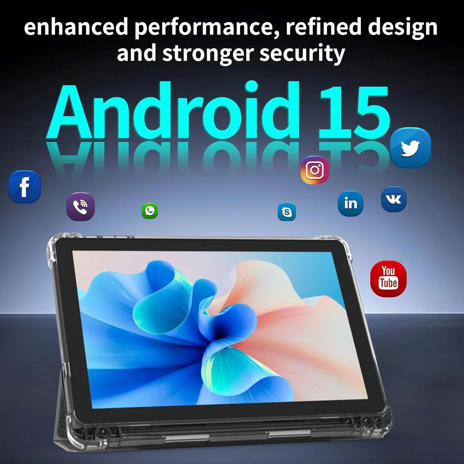 Midnight Grey ProTab 10 – 20GB RAM | 128GB + 2TB | Android 15 Tablet