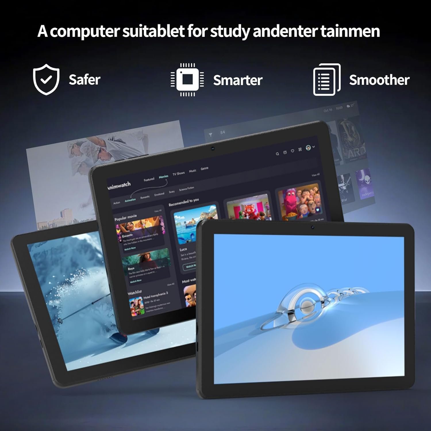 Midnight Grey ProTab 10 – 20GB RAM | 128GB + 2TB | Android 15 Tablet