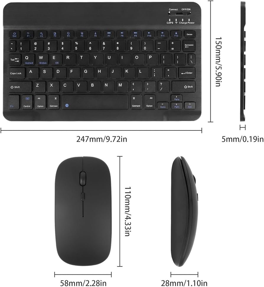 Wireless Keyboard, Mouse and Stylus set for Tablets (Connect through Bluetooth) – Trinidad