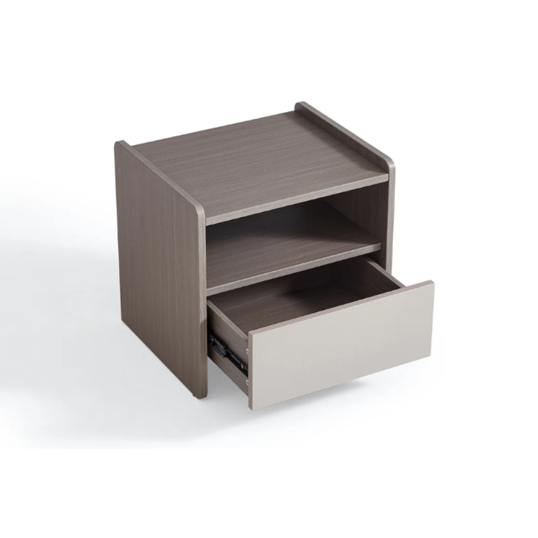 UrbanEdge Grey Nightstand