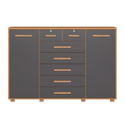 Titanium 2 Door 7 Drawer Chest – Premium MDF Storage Solution