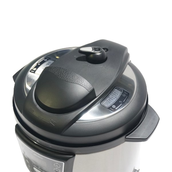 6939962772561_D Midea 6L Electric Pressure Cooker – 1000W Digital Multi Cooker | Silver & Black