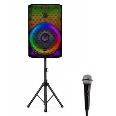 Alien Pro Translucent 180W Portable Speaker with Stand & Microphone (APT-3500)