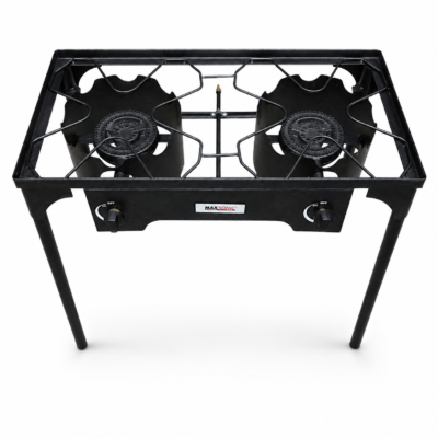 Maxsonic Elite Double Cast Iron Gas Burner Stove with Removable Legs – MAX-RGS02