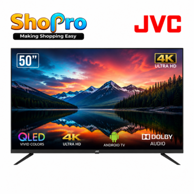 JVC 50” QLED 4K Smart Android TV with Google TV, Dolby Audio & Voice Control | Shopro Trinidad
