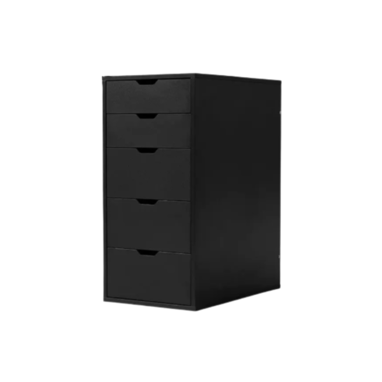 Modern Black Computer Desk with Filing Cabinet & Drawers – 61.5″ Home Office Desk at Shopro Trinidad