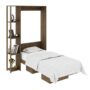 Foldable Twin Bed with Bookcase – Murphy Wall Bed with Locking System | Shopro Trinidad