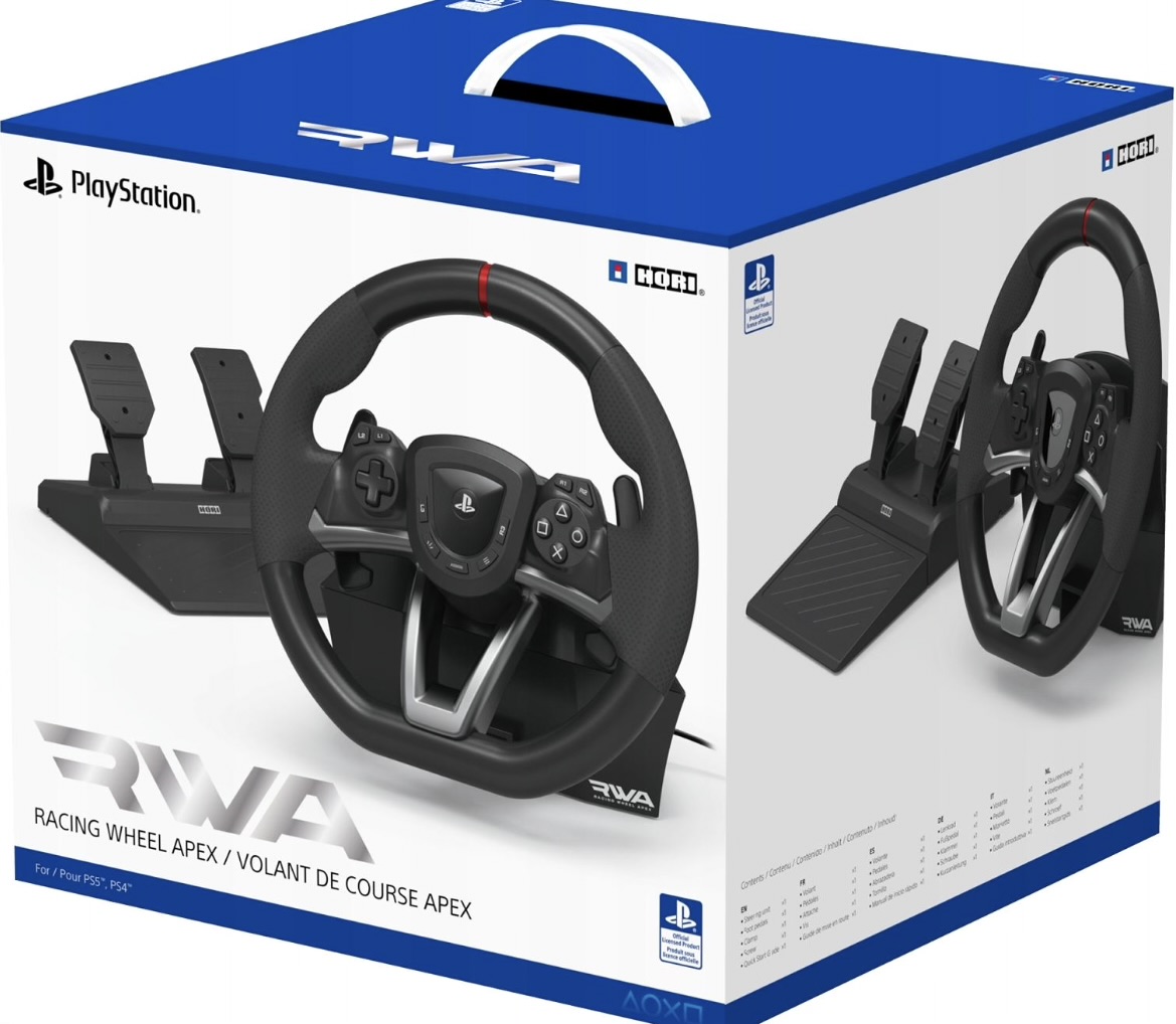 HORI Racing Wheel Apex for PS5 & PS4 – Racing Wheel & Pedal Set | Shopro Trinidad at Shopro Trinidad