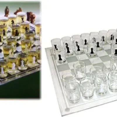 Chess Drinking Game with 32 Shot Glasses | Adult Party Chess Game – Shopro Trinidad