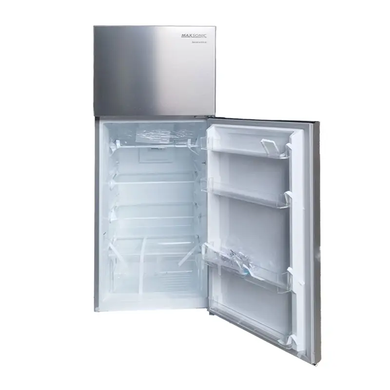 MAXSONIC 10 Cu. Ft. Inverter Refrigerator – Silver | MAX-RT1000SI Fridge Trinidad at Shopro Trinidad