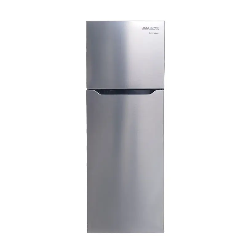 MAXSONIC 10 Cu. Ft. Inverter Refrigerator – Silver | MAX-RT1000SI Fridge Trinidad at Shopro Trinidad