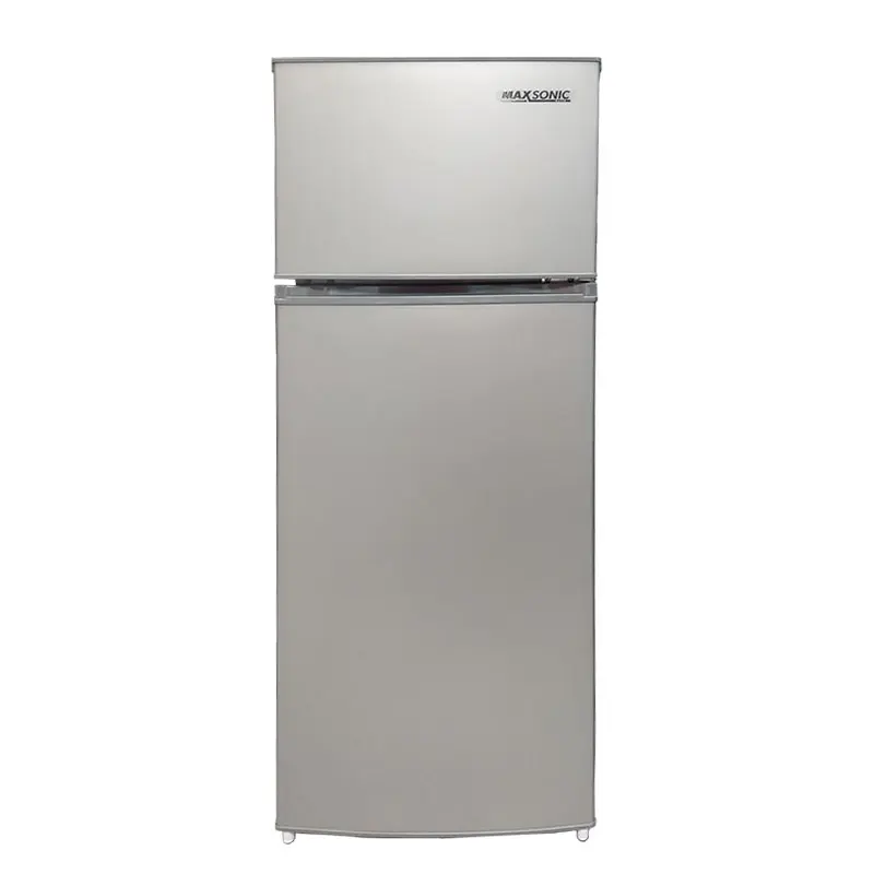 MAXSONIC 8 Cu. Ft. Refrigerator – Silver | MAX-RT8S Fridge Trinidad at Shopro Trinidad