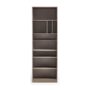 Brown Bookshelf & Bookcase Organizer – 71" Tall Melamine Storage Shelf for Home & Office | Shopro Trinidad