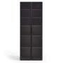 2 Door Glass Display Cabinet – Walnut Storage Cabinet with 6 Shelves | Shopro Trinidad
