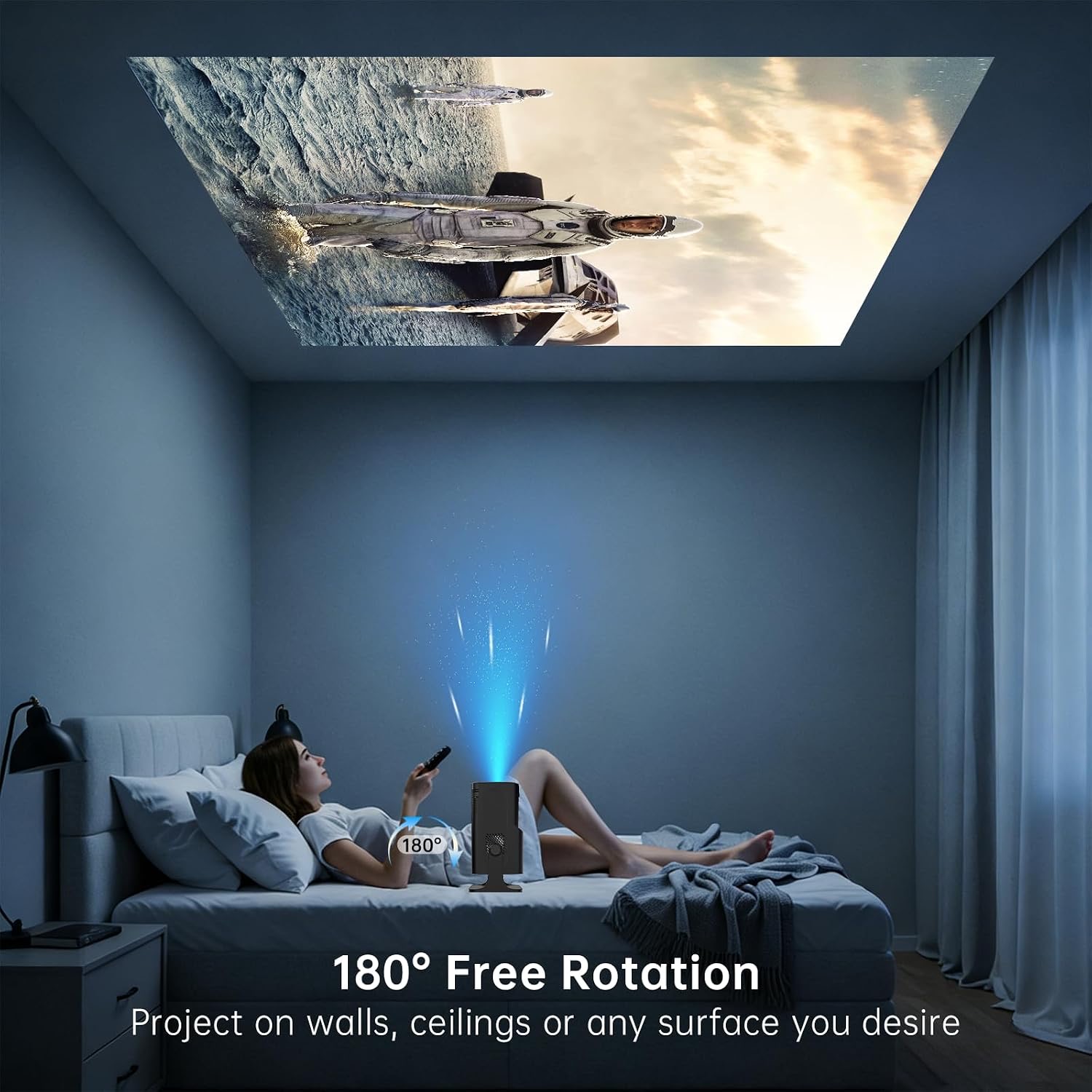 Mini Projector – 1080P Portable Projector with WiFi & Bluetooth at Shopro Trinidad