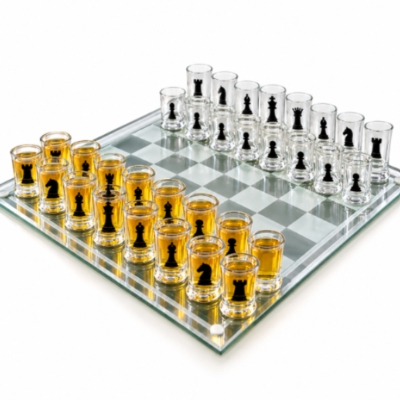 Chess Drinking Game with 32 Shot Glasses | Adult Party Chess Game – Shopro Trinidad
