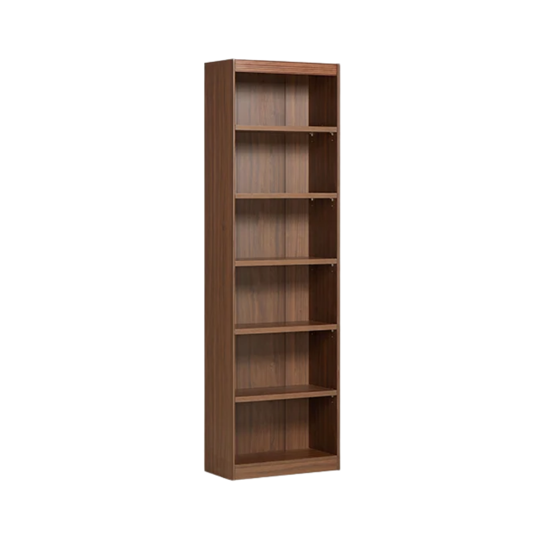 Shopro Walnut 6 Shelf Bookcase | Shopro Trinidad at Shopro Trinidad