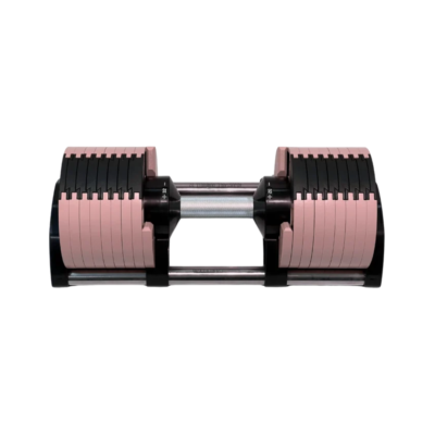 20KG Adjustable Dumbbell – 4KG Weight Increments with Stand – Pink & Black