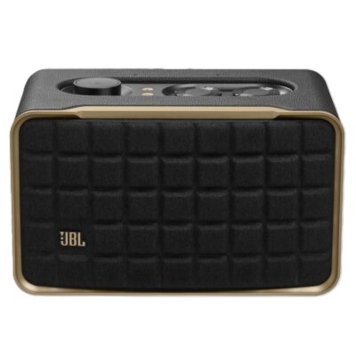 JBL Authentics 200 Smart Speaker with Bluetooth & Retro Design – Black