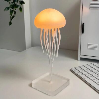 Floating Dancing Jellyfish LED Table Lamp with 17 RGB Lighting Effects & Sound Activation